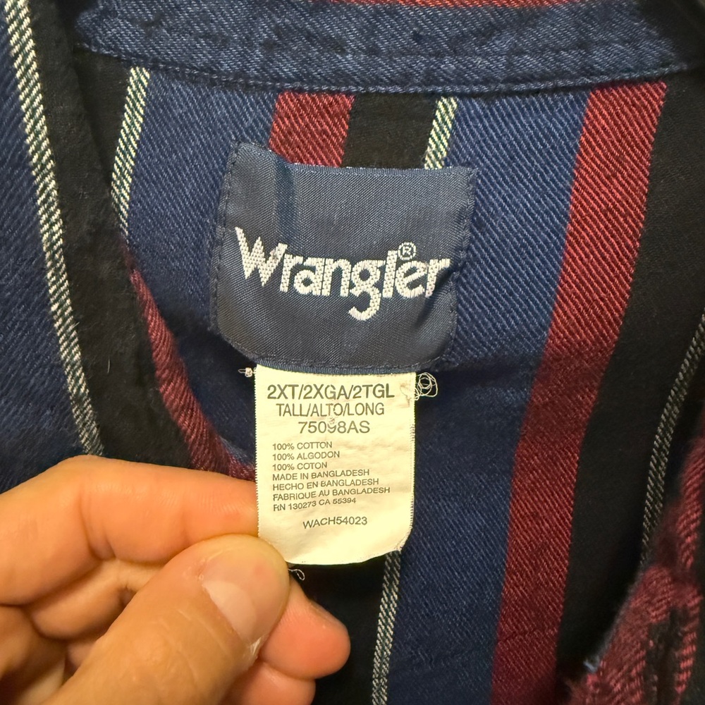 Wrangler Multi-Color Plaid Shirt - Picture 3 of 4